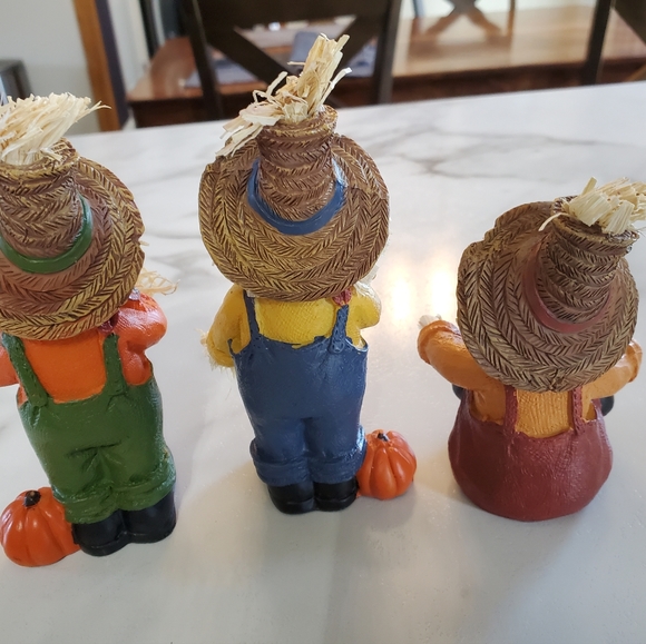 Fall Scarecrows Shelf Sitters 3 Piece Figurine Set - Picture 9 of 12